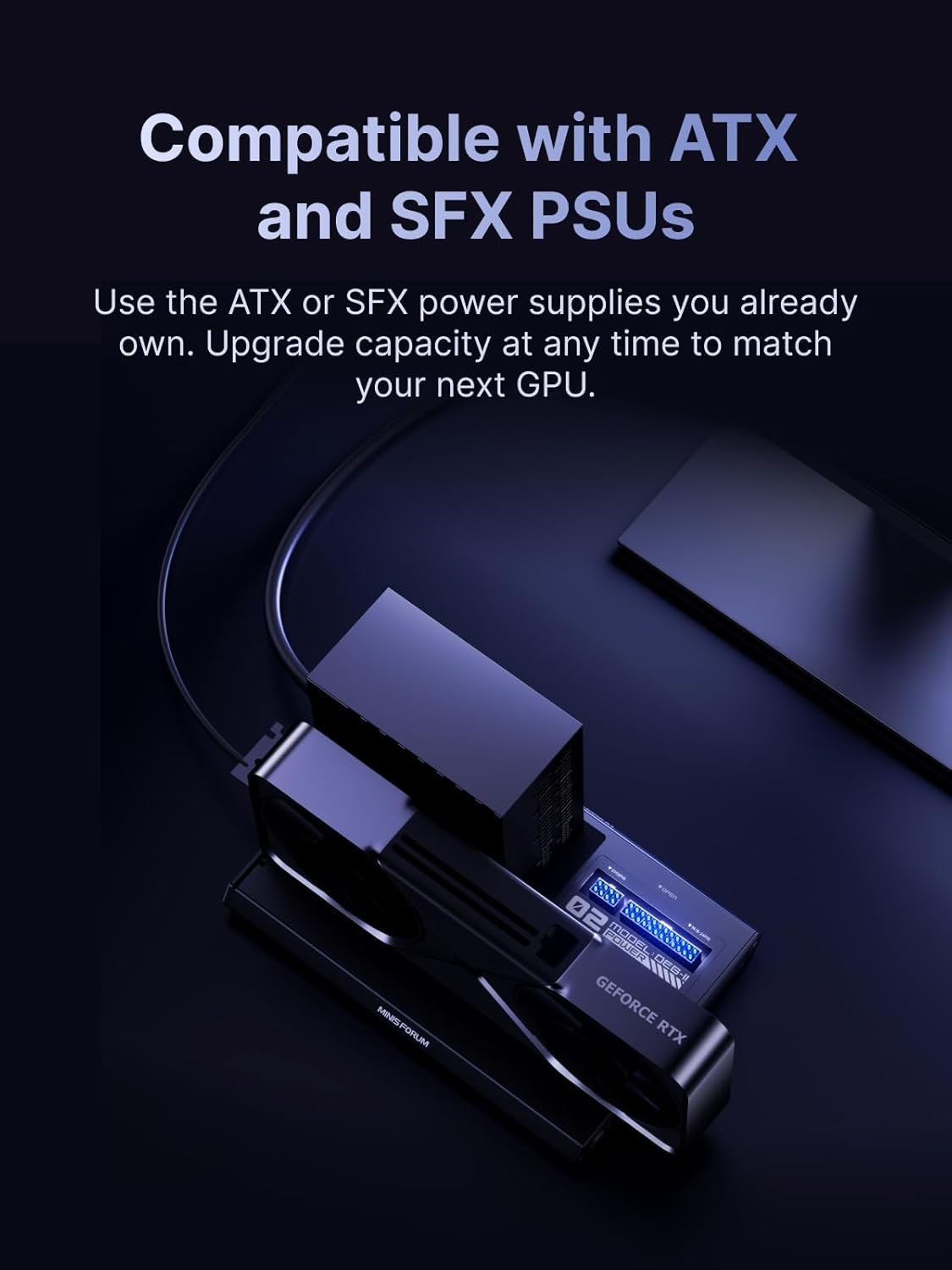 minisforum deg2 egpu dock oculink and thunderbolt 5 ports optimized for ai and creation workflows minisforum deg2 egpu dock oculink and thunderbolt 5 ports optimized for ai and creation workflows