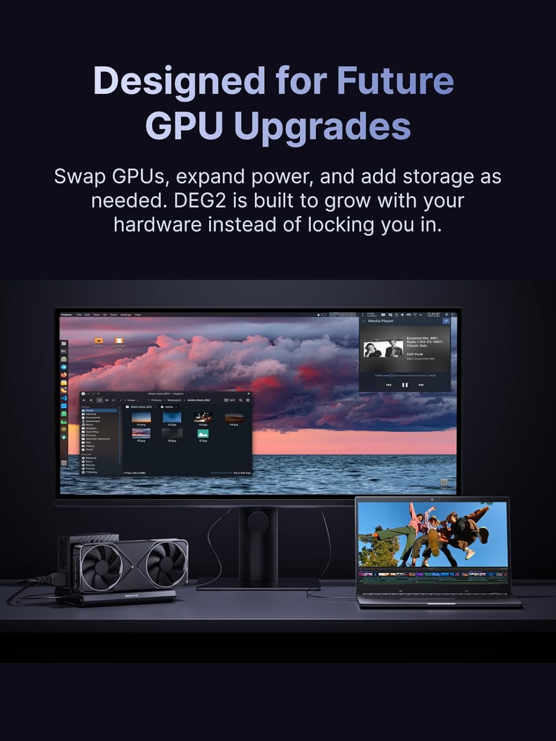 minisforum deg2 egpu dock oculink and thunderbolt 5 ports optimized for ai and creation workflows minisforum deg2 egpu dock oculink and thunderbolt 5 ports optimized for ai and creation workflows