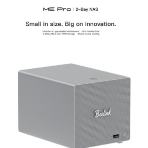 Home คอมพิวเตอร์ขนาดเล็ก/เก็บข้อมูลบนเครือข่าย beelink me pro 2 bay hybrid nas/ mini pc intel® n150
